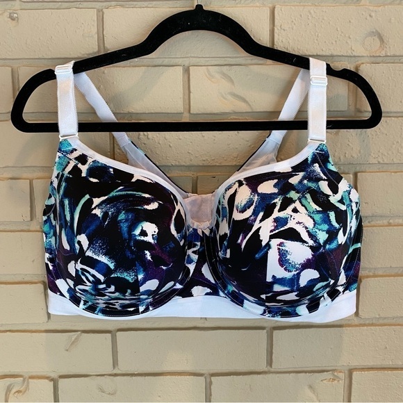 Torrid Bra 40 G Lightly Lined Full Coverage Balconette Floral 360 Back Smoothing - Picture 4 of 8